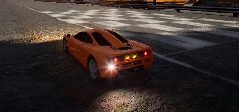 The track "Rusty Springs" from "The Need For Speed" in the progress of being reworked for "High Stakes" - Featuring an orange McLaren F1 by Alex.Ka.